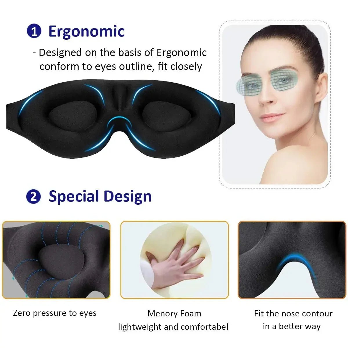 LIVAREST™ 3D Sleep Mask