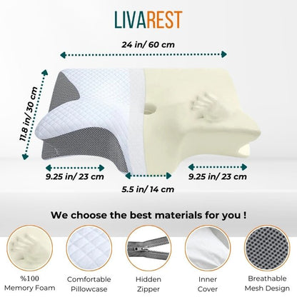 LIVAREST™ 2 in 1 Contour Pillow